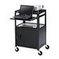 thumbnail image 2 of Bretford Basics Adjustable Projector Cart with Cabinet CA2642NS-P5 - Cart - for projector / notebook - steel - black powder - screen size: 19" - 20", 2 of 3
