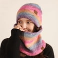 thumbnail image 3 of Gorro de invierno, conjunto de bufanda, gorros de punto cálidos, gorro de calavera, calentador de cuello, 3 of 5