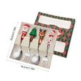 thumbnail image 2 of Christmas Dessert Spoon Set, Stainless Steel Mini Spoons, Snowman Cutlery Gift Box, Portable Silver Tableware for Coffee Tea Soup, Durable Holiday Serving Utensils, 2 of 7