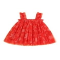 thumbnail image 1 of EIMELI Robe de Noël Sans Manches en Tulle Imprimé Père Noël pour Bébé Fille, 1 of 7