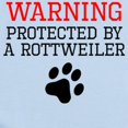 thumbnail image 2 of CafePress - Protected By A Rottweiler Body Suit - Baby Light Bodysuit, Size Newborn - 24 Months, 2 of 4