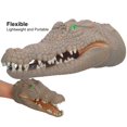 thumbnail image 4 of Marionetas de mano Agatige con cabeza de cocodrilo de goma PVC para niños, 4 of 9