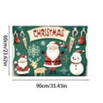 thumbnail image 3 of BKER Cute Santa Welcome Door Mats Merry Decorative Doormat For Front Door Merry Doormat Non Slip Floor Rug For Entrance Winter Doormat For Indoor Outdoor, 3 of 4