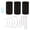 Black, variant on 3 Threads 10 Needles Hair Extensions Sewing Kit Curved for Wig Making 2.16 Inch
