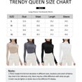 thumbnail image 5 of GHSDFBB Chandails à Col Roulé Simulé pour Femmes Manches Longues Mode Automne Basique Ajusté sous-Vêtements Thermiques Doux, 5 of 5