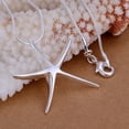 thumbnail image 1 of CHOK 925 Sterling Silver Starfish Pendant Necklace Womens  Jewelry, 1 of 2