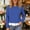 Blue, variant on Women Layered Sweatshirt Sevevn Crew Neck Long Sleeve Fake Two Piece Casual Pullover Tops for Daily Casual Outfits