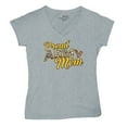 thumbnail image 5 of Proud Army Mom Women's V-Neck T-shirt US Military Family Pride Veteran Patriotic Armed Forces Mother's Day Licensed Tee, 5 of 7