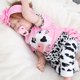 thumbnail image 4 of WORGEOUS 4pcs Reborn Baby Girl Dolls Ropa Niñas Trajes rosados ​​para 20 "-22" Muñeca Reborn, 4 of 9