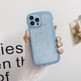 thumbnail image 2 of Compatible with iPhone 15 Pro Wavy Edge Shiny Stars Clear Cute Phone Case for Women Girls All-Around Soft TPU Anti-Collision Anti-Shock Transparent Phone Case for iPhone 15 Pro-Blue, 2 of 10