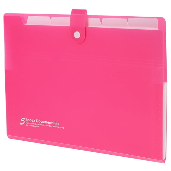 HAMPPLIES Portable Black Expanding File Folder for Legal Size Documents with Multi Layer Storage