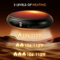 thumbnail image 4 of Magnetic Rechargeable Hand Warmer 2 Pack, Digital Display, 3 Heating Levels, Portable Pocket Heater for Outdoor Sports, Camping, Winter Gift, 4 of 11
