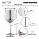 thumbnail image 5 of "Copas De Vino De Acero Inoxidable Plateadas 4 pz ", 5 of 5