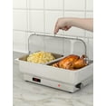 thumbnail image 7 of Luku Rectangular Chafing Dish Electric Buffet Set with Temperature Control, 9QT Stainless Steel Food Servers and Warmers, 7 of 7