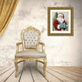thumbnail image 3 of Comish, Susan 12x14 Gold Ornate Wood Framed with Double Matting Museum Art Print Titled - A Frosty Santa, 3 of 4