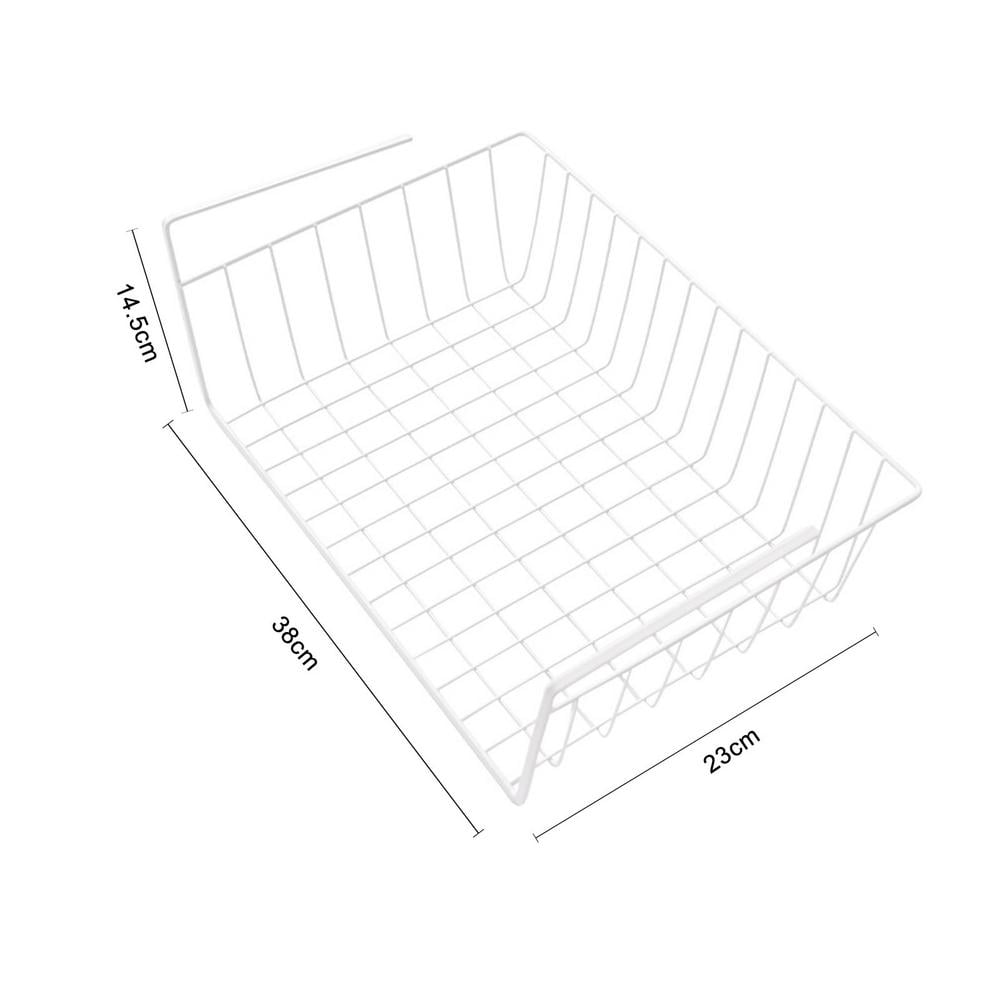 Under Shelf Basket,Wire Rack, Slides Under Shelf Hanging Wire Storage