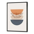 thumbnail image 2 of Designart Abstract Sun & Moon Geometrics In Blue & Orange FLOAT FRAME WALL ART, 2 of 4