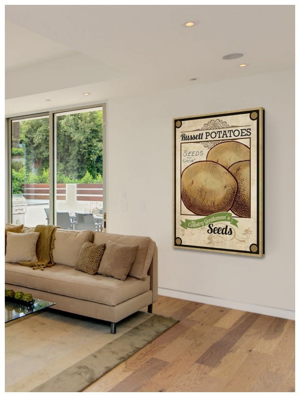 Marmont Hill "Seed Packet Potatoes" Painting Print on Canvas