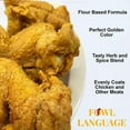 thumbnail image 6 of Golden Supreme Fried Chicken Coating 22 Servings Flour and Seasoning Batter Mix, maximum crisp and crunch 12 Ounces by Fowl Language (Pack of 3), 6 of 10