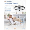 thumbnail image 4 of Ventilador de Techo ZMISHIBO 20" LED Regulable 6 Velocidades 120V, 4 of 7