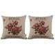 thumbnail image 1 of 2X Vintage Floral / Flor de de Almohada Decorativa de Cojín Sofá Casero (3 Rosas), 1 of 5
