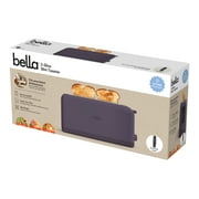 bella 2-Slice Slim Toaster with Extra Long Slot, 6 Setting Shade Control with Reheat & Cancel Buttons, Plum