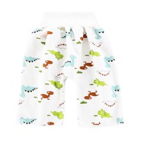 Odeerbi Toddler Girls Waterproof Diaper Pants Comfy Breathable Potty Training Pants High Waist Urinary Pant Baby Pant Green