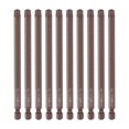 thumbnail image 1 of 10uds T40 Torx Barrena 1/4 Hexagonal Vástago 4 Longitud Magnético Seguridad Estrella Unique Bargains, 1 of 6