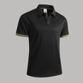 thumbnail image 2 of XDZJLR Polo T Shirts For Men Short Sleeve Classic Collar Casual Breathable Knit Blend Button Closure Tops Mens Casual Shirts S-2Xl, 2 of 4