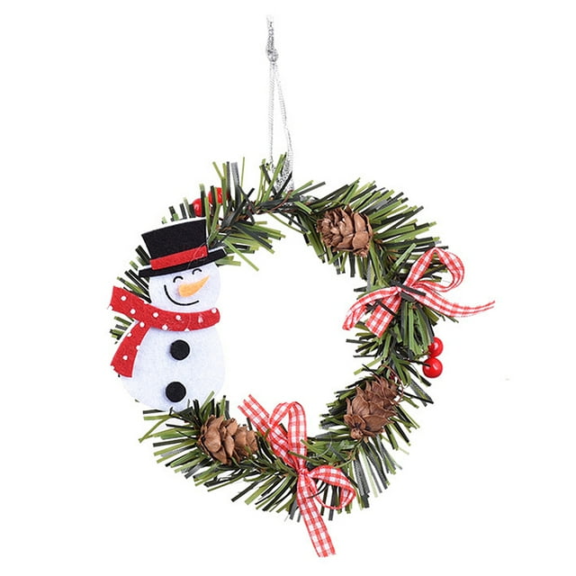 Ounissouiy Guirnalda de Navidad artificial Simulación Guirnalda de Navidad Adorno de decoración Type10 NO10