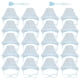 thumbnail image 1 of Highlight Kit For Hair Coloring Accessories Blue 28.00X15.00X0.50cm Prevent Dye from Touching Skin 22Pcs, 1 of 5
