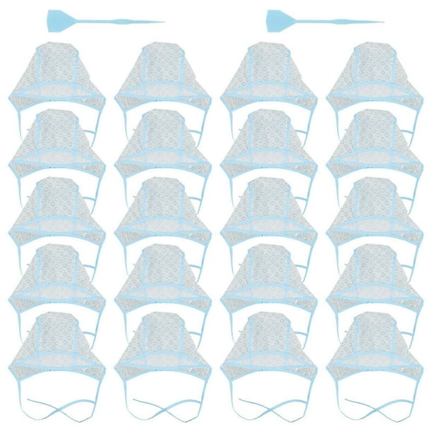 Highlight Kit For Hair Coloring Accessories Blue 28.00X15.00X0.50cm Prevent Dye from Touching Skin 22Pcs
