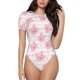 thumbnail image 1 of Fotbe Cartoon Pig Body de Mujer con Cuello Redondo y Mangas Cortas, Sin Mangas Ajustado, Suave, Cómodo y Básico-XX-Large, 1 of 7