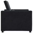 thumbnail image 5 of vidaXL Single Sofa Bed Black 90 x 165 x 87 cm Velvet, 5 of 6