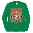 thumbnail image 2 of Wild Bobby,Kansas City Fan KC Fantasy Football Sports, Mens Long Sleeve Shirt, Kelly, X-Large, 2 of 3