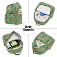 thumbnail image 5 of FORMRS Mini Backpack Purse for Women Travel Daypack Casual Shoulder Bag, American Footballs, 5 of 7