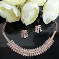 thumbnail image 2 of Efulgenz Women's Party Prom Jewelry Cubic Zirconia Choker Necklace and Dangle Earrings for Women CZ Tennis Necklace Set Wedding Crystal Bridal Necklace Set Fashion Jewelry for Brides Bridesmaids Gift, 2 of 5