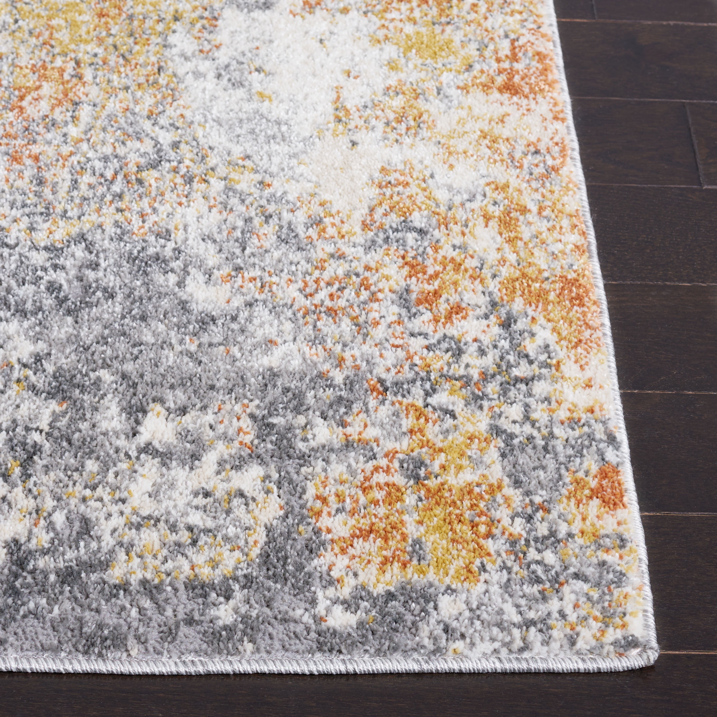 SAFAVIEH Aston Calanthia Abstract Area Rug, Gray/Gold, 3' x 5'