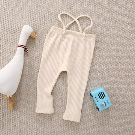 

Spring Autumn Double Needle Leggings Girl Ribbed Cotton Ribbed Leggings Baby Soft Knitted Pant for Boy 0 to 3 Yrs