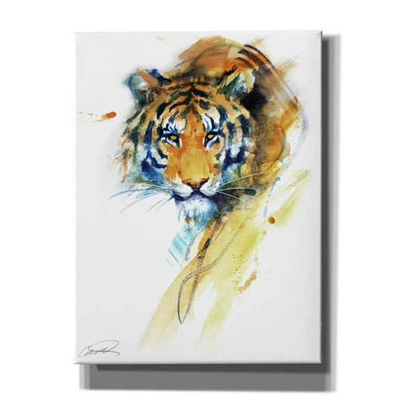Epic Graffiti 'Tiger Strokes' by Robert Campbell, Canvas Wall Art, 12"x16"