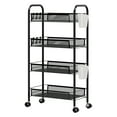 thumbnail image 2 of Fogcroll Organizadores De Cocina Fruit Vegetable Storage Basket Fruit Vegetable Produce Basket Storage Organizer , 4 Tier Stackable Metal Mesh Storage Basket with 360 Degree Wheels for Kitchen, 2 of 13