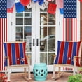 thumbnail image 6 of 17.72"x17.72" Patriotic Flax Cushion Cover - 4th of July Star Pattern Decor for Sofa/Bedroom, 6 of 6
