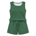 thumbnail image 3 of WAYUTE Shorts Sets Women 2 Piece Outfits Summer Solid Color Vest Tank Top and Shorts Sports Athletic Breathable Casual Wear, 3 of 3
