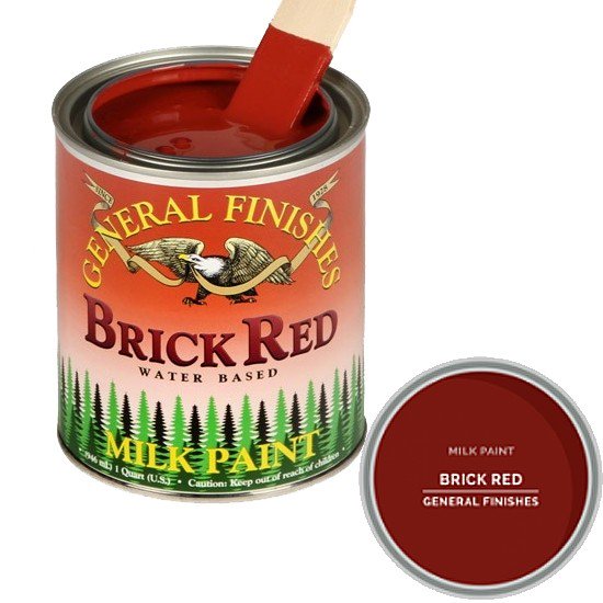 Brick Red, General Finishes Milk Paint, Pint