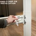 thumbnail image 5 of VIVO White Universal Steel Clamp-on Desk Stabilizer Bar, Bracket Support System, 5 of 8