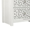 thumbnail image 3 of STYLIVIA 6-Drawer Dresser with Laser-Cut Drawer Fronts Pearl White 45.4"W x 15.7"D x 32"H, 3 of 13
