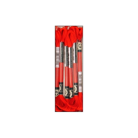 UPC: 0077540660414 | DMC Satin Embroidery Floss Bright Red