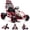 Red, variant on Xuanlur 24V 8.5 MPH Electric Go Kart for Kids w/ Front EVA Wheel, 400W Powerful Drift Kart w/Metal Frame, Music & Strobe Lights, Suspension, 2 Speed, 5 Point Harness, Crazy Cart for Kids 6 , Red