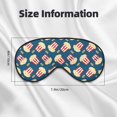 thumbnail image 4 of Uemuo Popcorn With Glasses Pattern Sleep Eye Mask - Light Blocking Sleep Mask Blocking Out Light Perfectly, Soft and Comfortable Night Eye Mask, Eye Blinder, 4 of 7