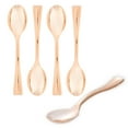 thumbnail image 2 of Restaurantware-4 Inch Mini Spoons, 500 Disposable Tiny Spoons - Heavy-Duty, Pair With Appetizers or Desserts, Rose Gold Plastic Sample Spoon, For Parties, Weddings, Or Catering, 2 of 11